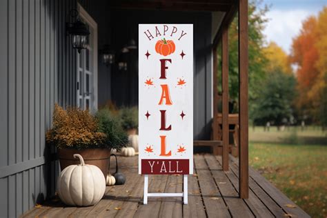 Happy Fall Y All Svg Fall Porch Sign Svg