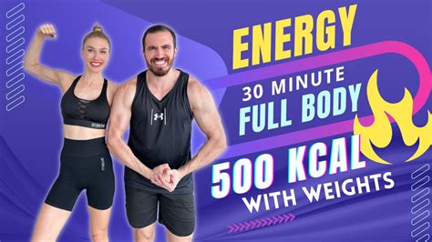 30 Min Hiit Full Body Workout With Weights Build Strength Burn Fat