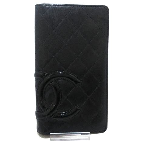 Chanel Cambon Black Leather Ref 471232 Joli Closet