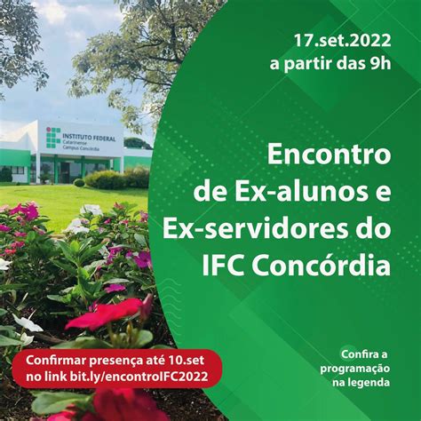 Encontro de Ex alunos e Ex servidores do IFC Concórdia 2022