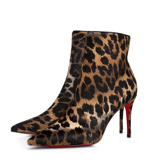 Womens Christian Louboutin Brown So Kate Booty Haircalf Ankle Boots