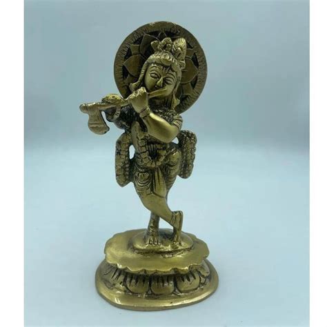 golden  brass kanha ji statue  rs piece  moradabad id