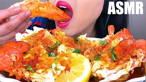 ASMR GIANT DESHELLED SEAFOOD BOIL LOBSTER KING CRAB ASMR Phan