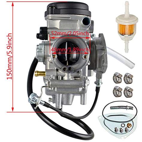 Yfm400 Carburetor Carb Kit Compatible With Yamaha Big Bear Wolverine Kodiak Grizzly 400 Yfm 400