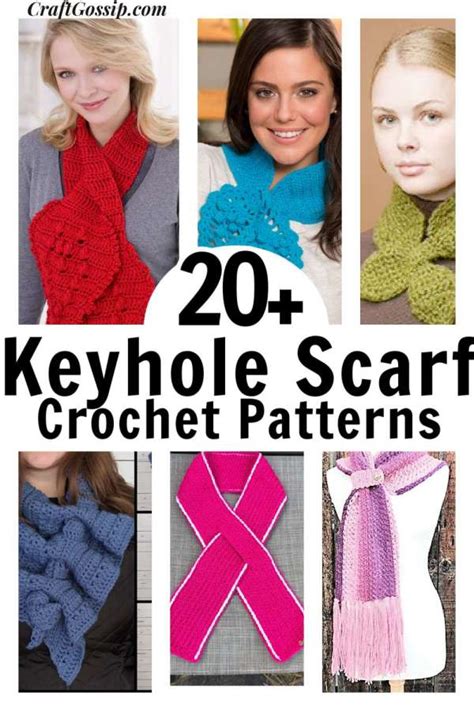 Keyhole Scarf Crochet Patterns Crochet