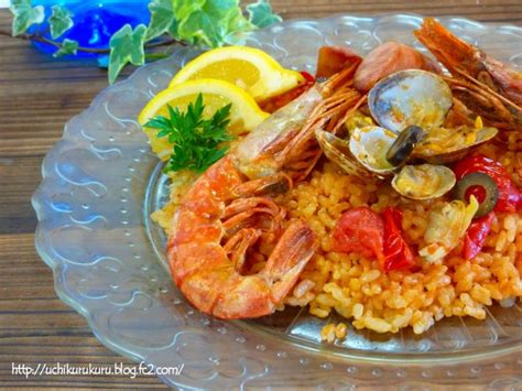 失敗しない炊飯器レシピ★トマトジュースでシーフードピラフ パエリア風 魔法の便利帳