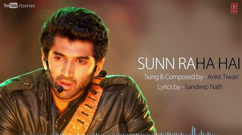 Sun Raha Hai Na Tu Lyrics Aashiqui 2 I Ankit Tiwari YouTube