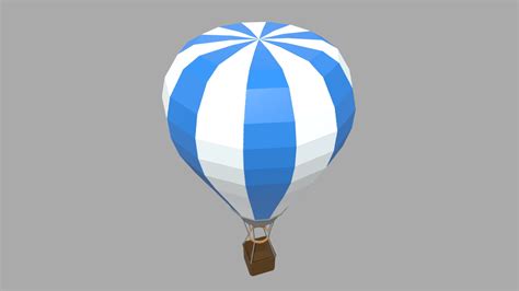 Archivo Stl Globo Aerost Tico Low Poly Obj Objeto Imprimible En D