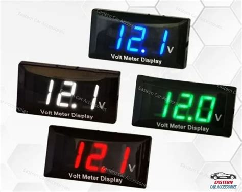 V Led Digital Display Voltmeter Car Motorcycle Voltage Meter Volt