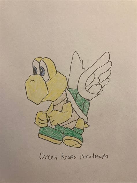 Green Koopa Paratroopa by Flipsideart3111 on DeviantArt