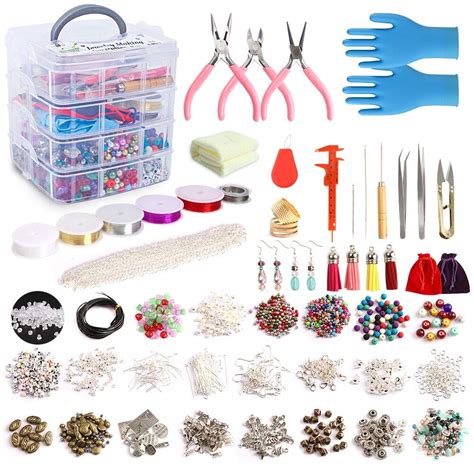 Amazon Jewelry Making Kit Pcs Supplies Includes Beads