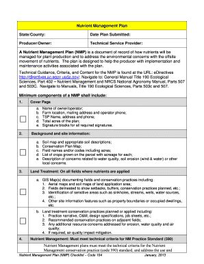 Fillable Online Nrcs Usda Cap Checklist Natural Resources