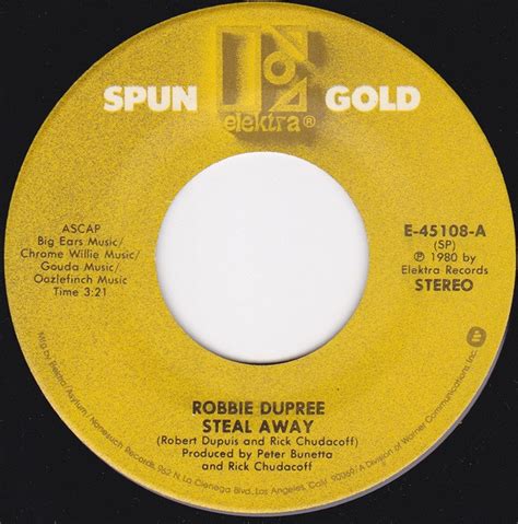 Robbie Dupree - Steal Away / Hot Rod Hearts (1980, Vinyl) | Discogs