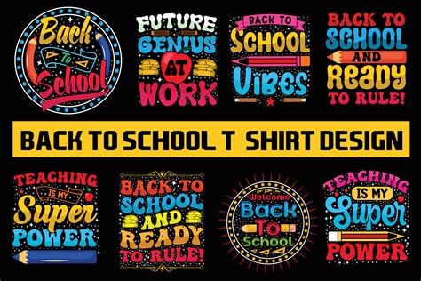 Back to school t-shirt design bundle, 100 days of school, first day ...