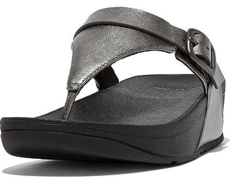 FitFlop Lulu Adjustable Leather Toe Post Sandals Zappos