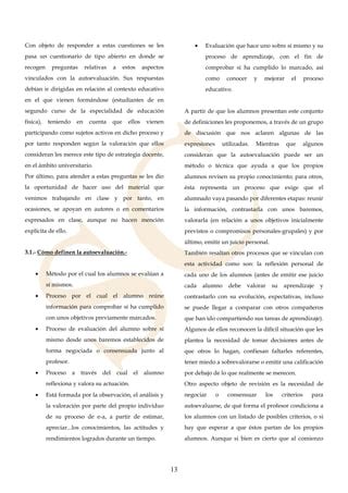 La autoevaluación PDF