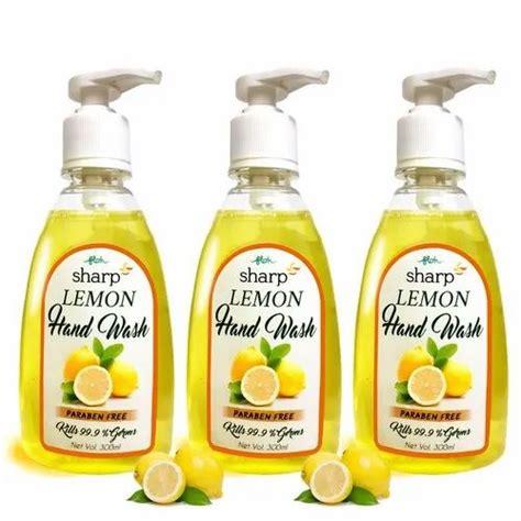 Sharp Liquid 300 Ml Lemon Hand Wash Packaging Type Pump Bottle At Rs