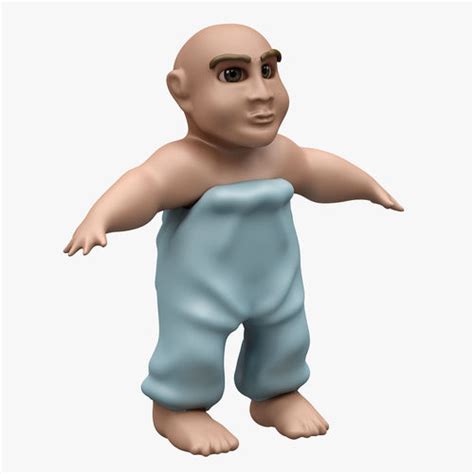 humanoid 3D model Child 001 RIGGED T POSE | CGTrader