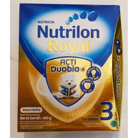 Jual Nutrilon Royal 3 Rasa Vanilla Kemasan 400 Gram Exp 2024 Shopee