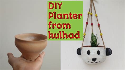 Diy Craft From Kulhad Planter From Kulhad Best Out Of Waste Craft