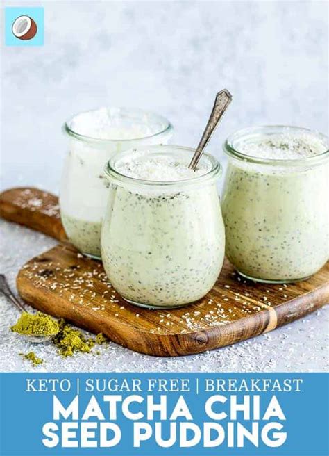 How To Make Keto Matcha Chia Seed Pudding Dairy Free