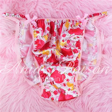Princess Pink Sissy Satin Panties Sleeping Princess String Bikini Shiny And Smooth S XXL Etsy