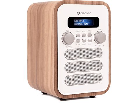 Denver Dab Digitalradio Fm Dab Dab Dab Bluetooth Wei Braun