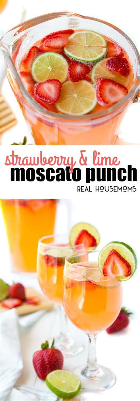 Strawberry And Lime Moscato Punch Has The Sweet Flavor Of Your Favorite