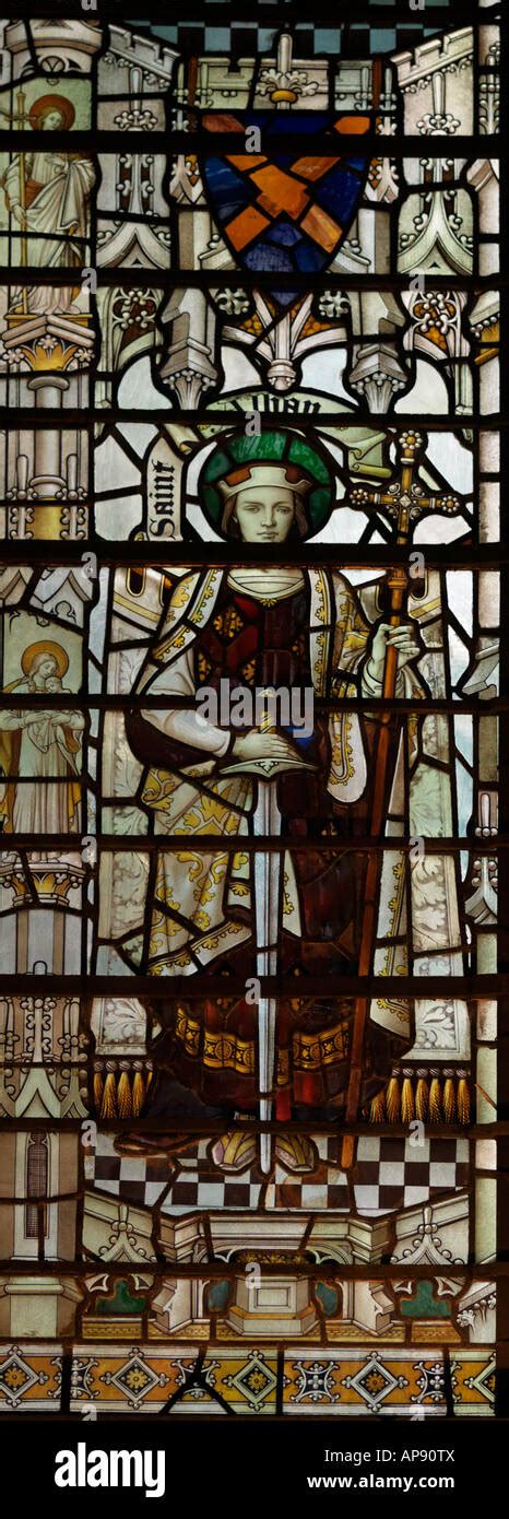 Salisbury Cathedral Stained Glass Saint Alban Stock Photo - Alamy