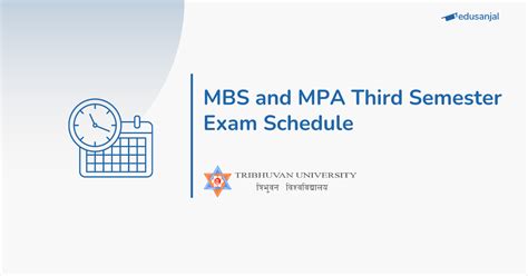 MBS And MPA Third Semester Exam Schedule Tribhuvan University Edusanjal