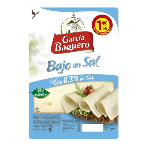 García Baquero Queso en lonchas bajo en sal García Baquero 90 g