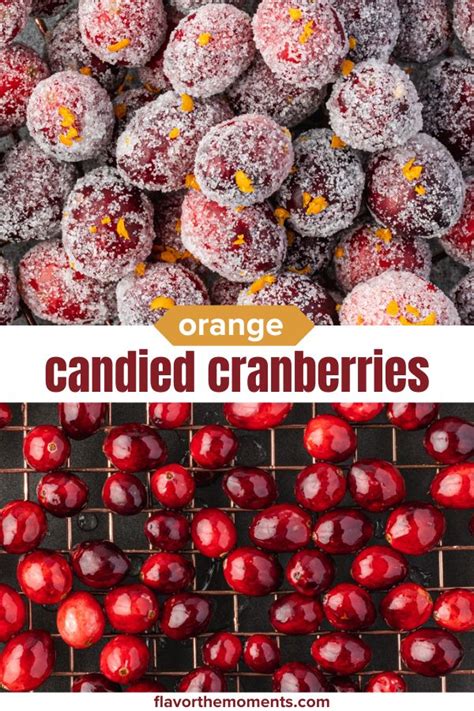 Orange Sugared Cranberries Flavor The Moments