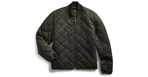 Rrl Quilted Twill Liner Jacket In Black For Men Lyst