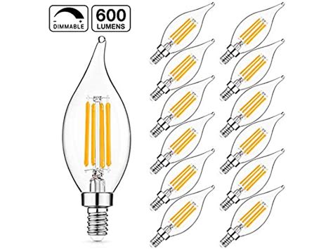 LED 60W Dimmable Candelabra Bulbs