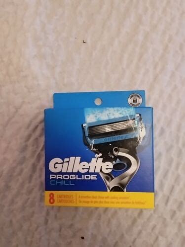 Gillette Fusion Proglide Chill Count Razor Blade Cartridges