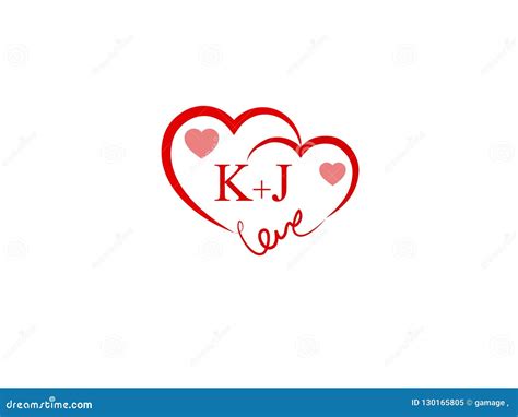 RM Initial Heart Shape Gold Color Later Logo Design Cartoon Vector