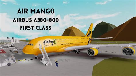 Roblox Air Mango First Class Airbus A380 800 Youtube