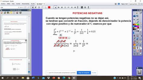 Potencias Negativas Youtube