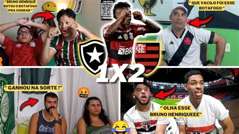 REAÇÕES DOS RIVAIS SECANDO O MENGÃO BOTAFOGO 1X2 FLAMENGO CAIU NO