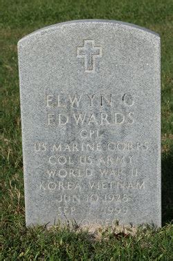 Elwyn Gerald Edwards 1928 1999 Memorial Find A Grave