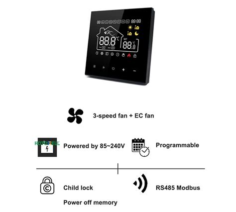 Modbus Smart Thermostat Control Modulating Valve Room Thermostat