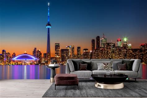 Toronto Turm Wolkenkratzer Fototapete Stadt Skyline Tapete Schlafzimmer