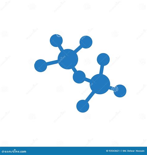 Molecule Icon Stock Vector Illustration Of Cell Vector 93543621