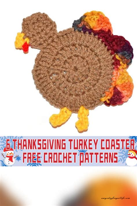 Thanksgiving Turkey Coaster Crochet Patterns Free Igoodideas