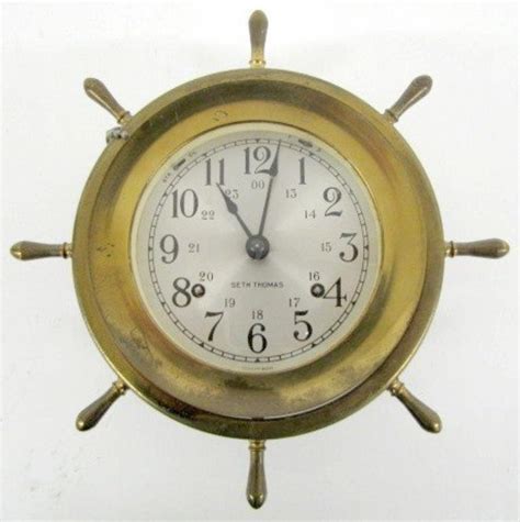 Seth Thomas Brass Ships Clock Clockprices