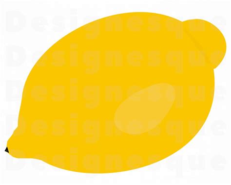 Lemon Svg Lemon Clipart Lemon Files For Cricut Lemon Cut Etsy