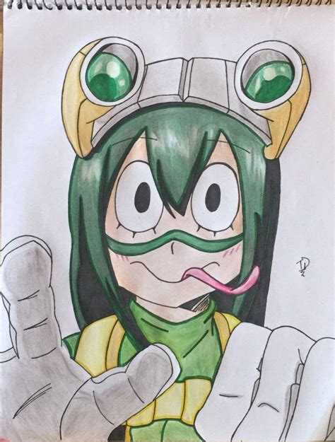 Asui Tsuyu Proceso De Dibujo Anime Amino