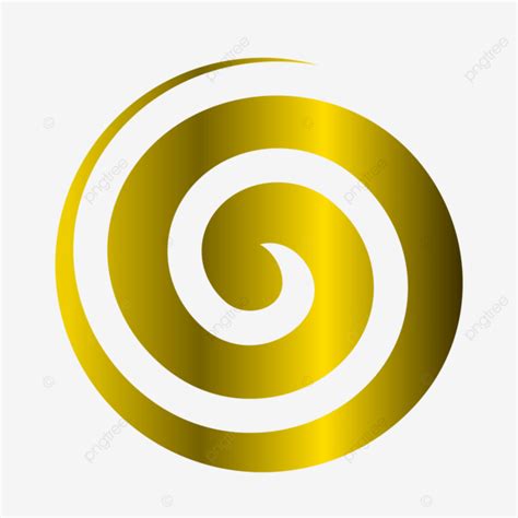 Icono Y Símbolos Abstractos De Espiral Dorada Vector PNG dibujos