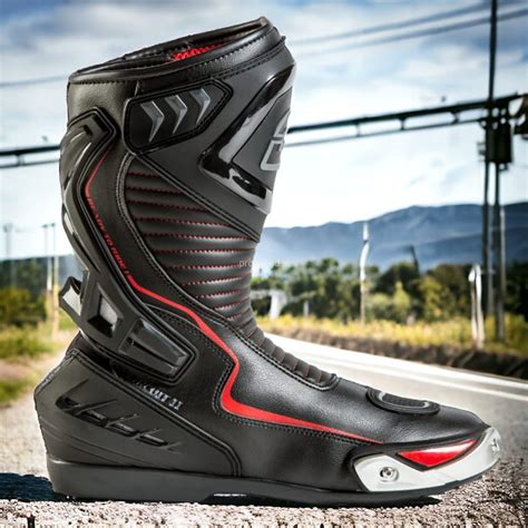 Buty Motocyklowe Skórzane Sportowe Czarne OZONE CIRCUIT II BLACK