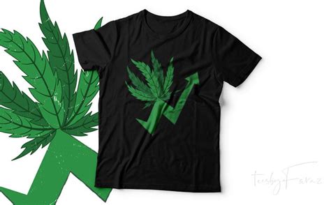 Weed symbol with high arrow print ready vector design - Buy t-shirt designs